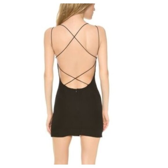 Olcay Gulsen 100% Silk Open Cross Back Mini Dress - Picture 8 of 8